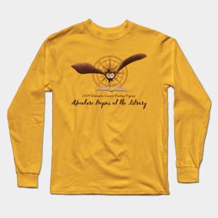 Summer Reading 2024 - Adventure Begins at the Library v.2 Long Sleeve T-Shirt